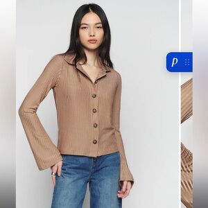 Reformation Esmeray Ribbed Top